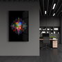 Wallity Pintura Decorativa de Vidrio Templado Multicolor 46 x 72 cm